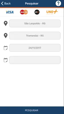 Unesul Passagens android App screenshot 3